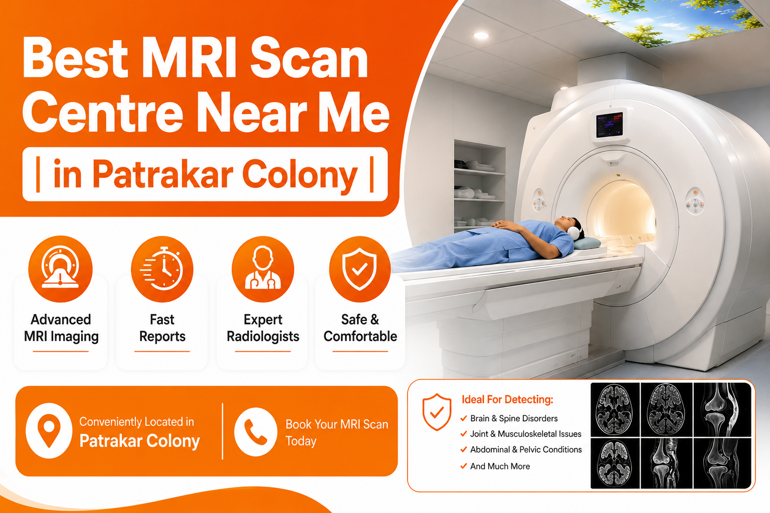 Best MRI Scan Centre Near Me in Patrakar Colony | Advanced MRI Imaging & Fast Reports